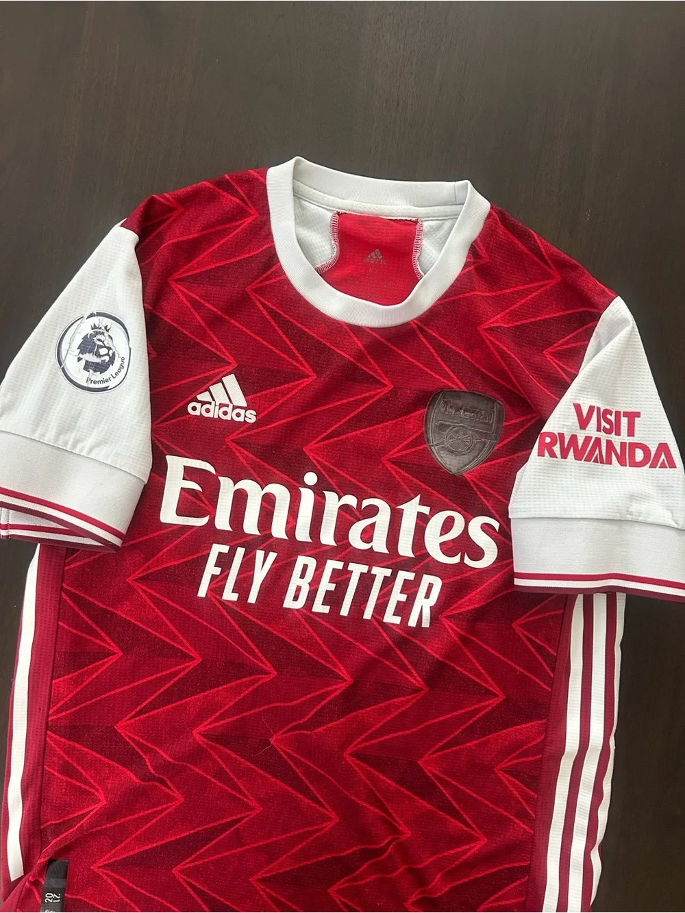 Adidas Arsenal 2020 2021 Home Authentic Jersey Saka 7 Player Issue Shirt Men's M